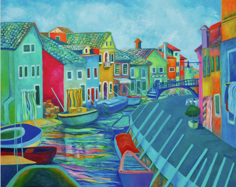 "Boats at Burano" by Kandy Cross